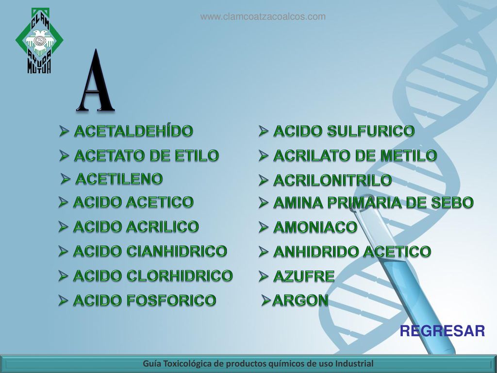 Guía Toxicológica de productos químicos de uso Industrial