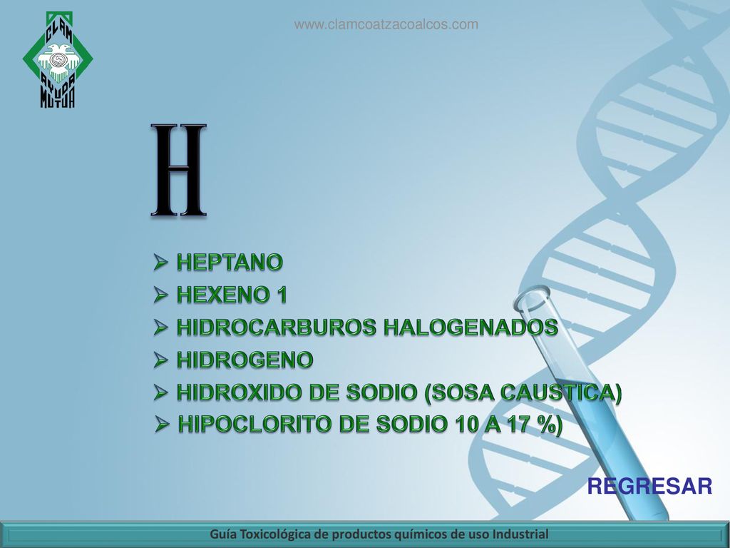 Guía Toxicológica de productos químicos de uso Industrial