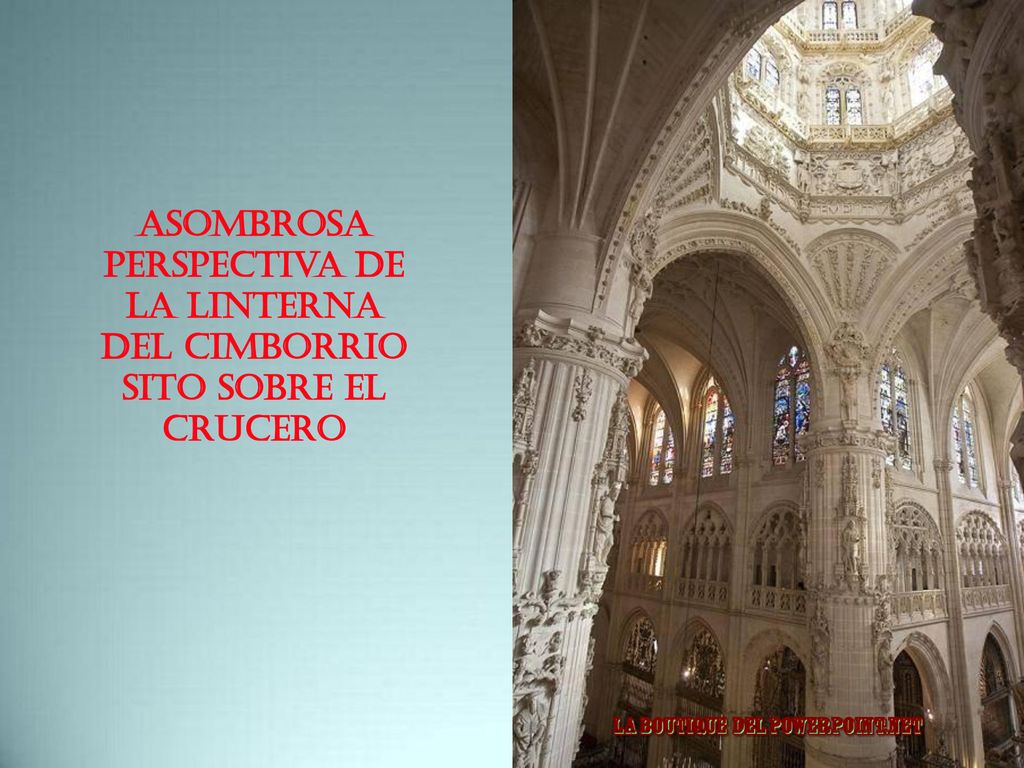 Asombrosa perspectiva de la linterna del cimborrio sito sobre el crucero