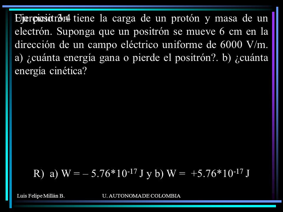 Un positrón tiene la carga de un protón y masa de un electrón