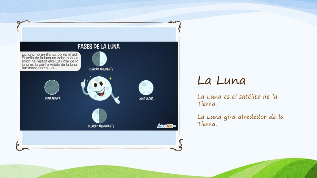 La Luna La Luna es el satélite de la Tierra.