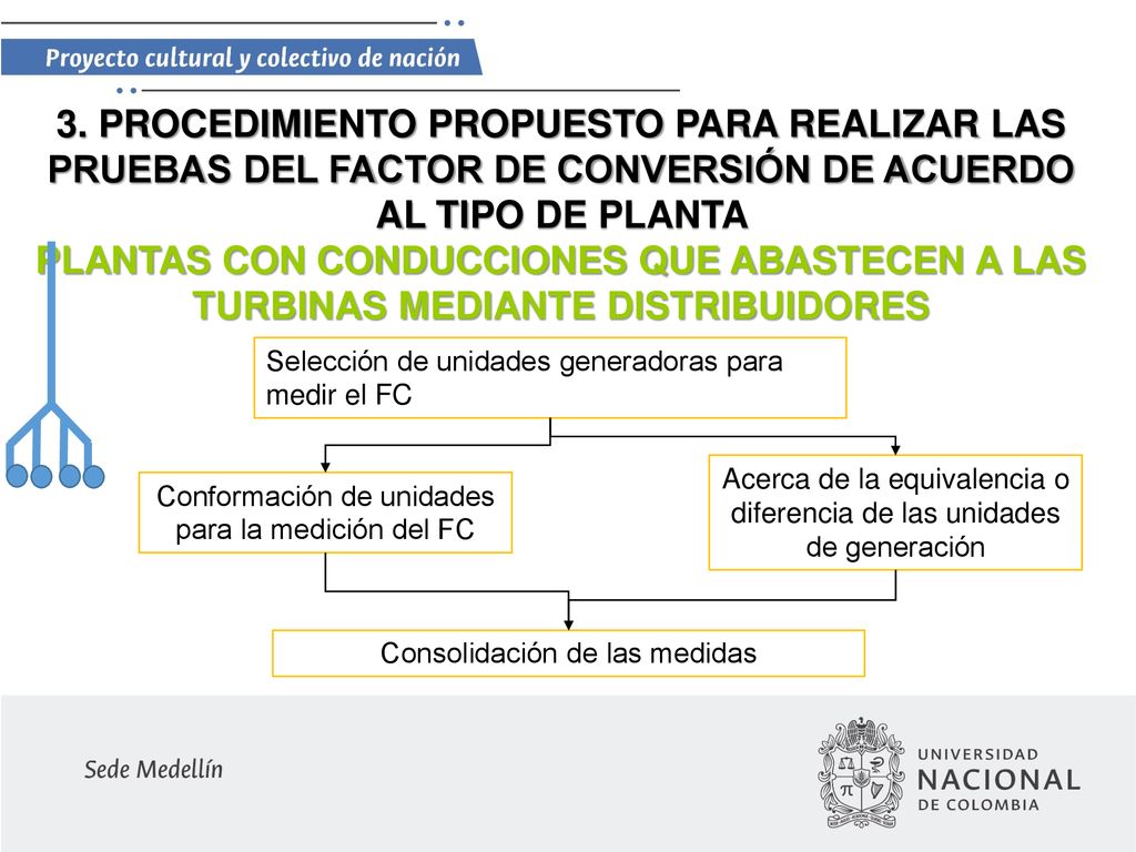 3. PROCEDIMIENTO PROPUESTO PARA REALIZAR LAS PRUEBAS DEL FACTOR DE CONVERSIÓN DE ACUERDO AL TIPO DE PLANTA