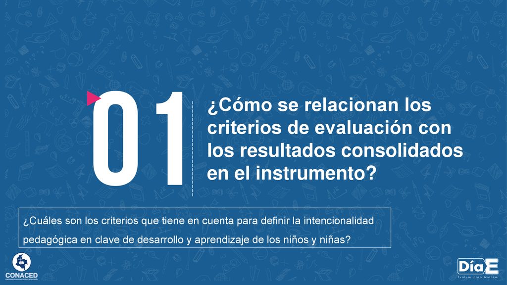 ¿Cómo se relacionan los criterios de evaluación con los resultados consolidados en el instrumento
