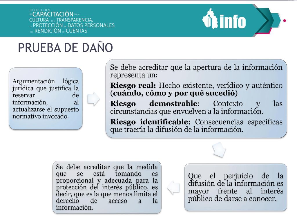 PRUEBA DE DAÑO Argumentación lógica jurídica que justifica la reservar de información, al actualizarse el supuesto normativo invocado.