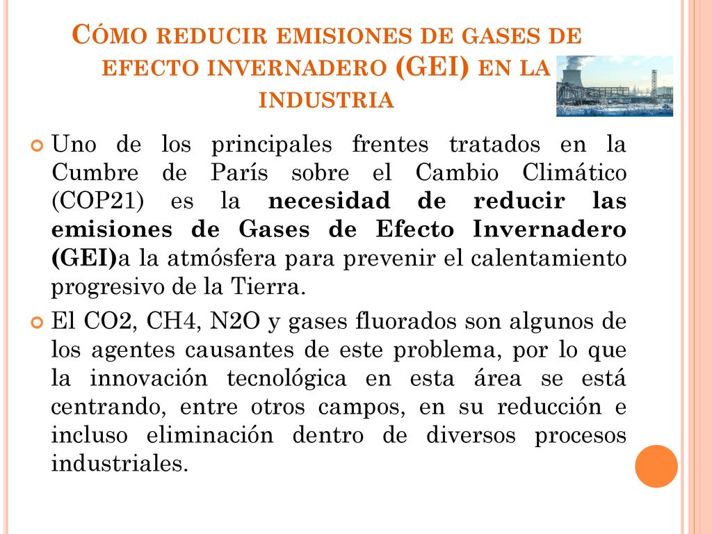 Cómo reducir emisiones de gases de efecto invernadero (GEI) en la industria