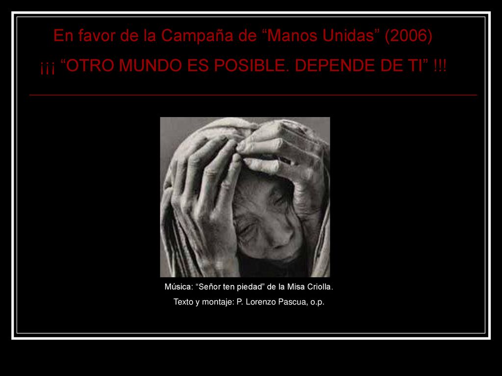 En favor de la Campaña de Manos Unidas (2006)