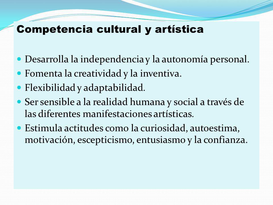 Competencia cultural y artística