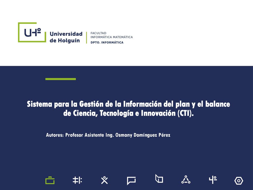 Sistema para la Gestión de la Información del plan y el balance de Ciencia, Tecnología e Innovación (CTI).