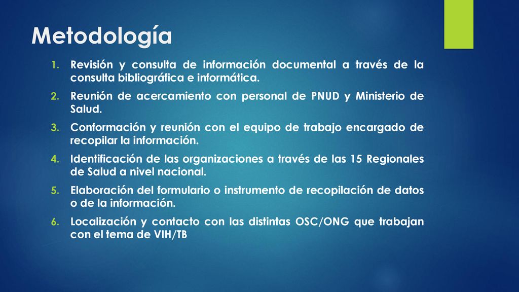 Metodología Revisión y consulta de información documental a través de la consulta bibliográfica e informática.