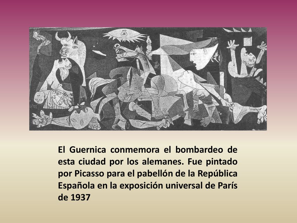 El Guernica conmemora el bombardeo de esta ciudad por los alemanes