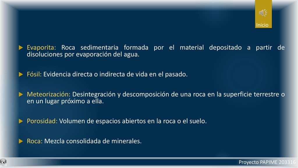 Fósil: Evidencia directa o indirecta de vida en el pasado.