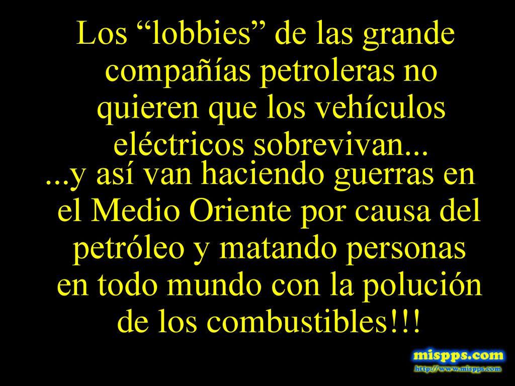 Los lobbies de las grande compañías petroleras no quieren que los vehículos eléctricos sobrevivan...