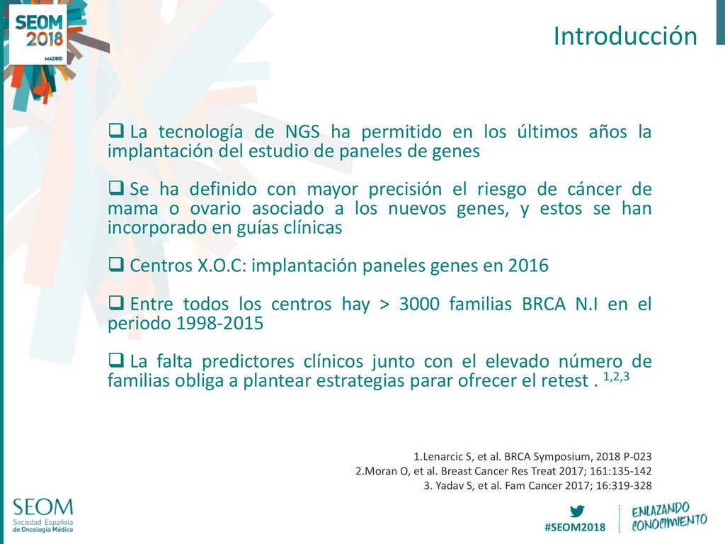 Introducción La tecnología de NGS ha permitido en los últimos años la implantación del estudio de paneles de genes.