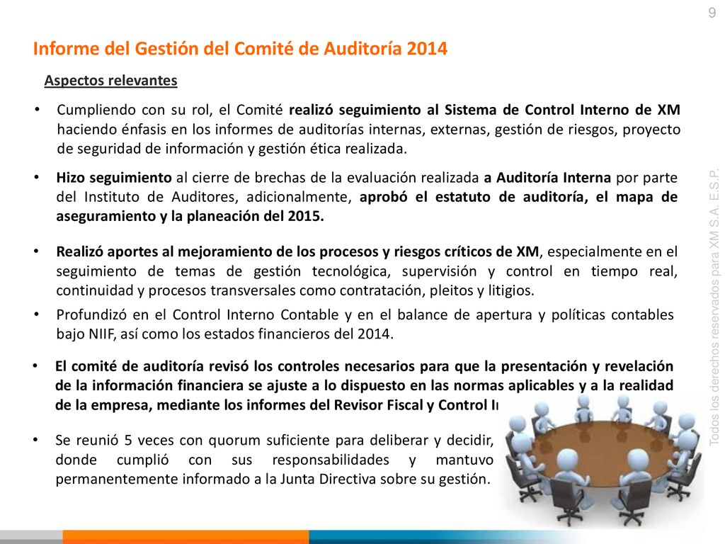 Informe del Gestión del Comité de Auditoría 2014