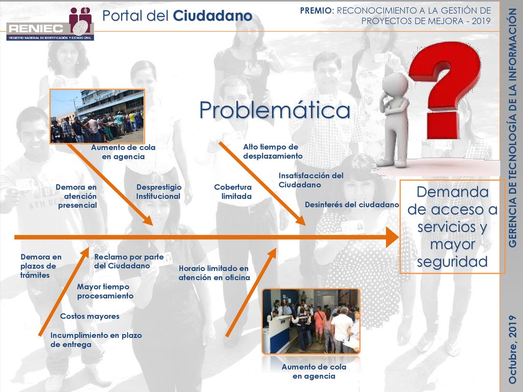 Aumento de cola en agencia Aumento de cola en agencia