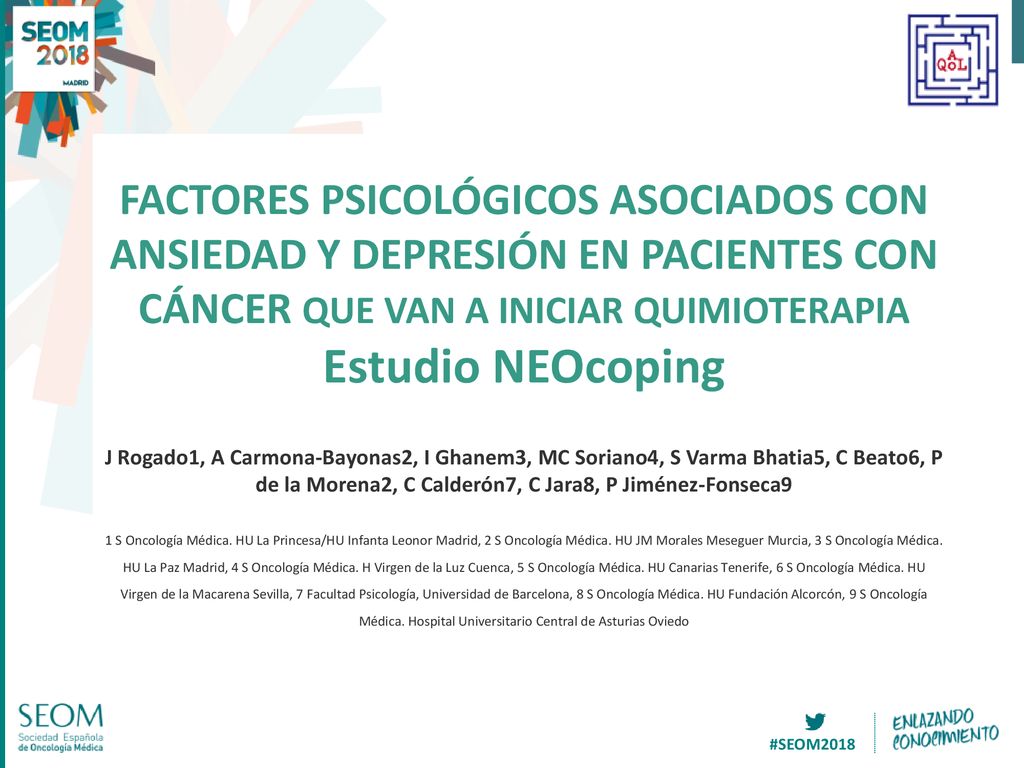 FACTORES PSICOLÓGICOS ASOCIADOS CON ANSIEDAD Y DEPRESIÓN EN PACIENTES CON CÁNCER QUE VAN A INICIAR QUIMIOTERAPIA