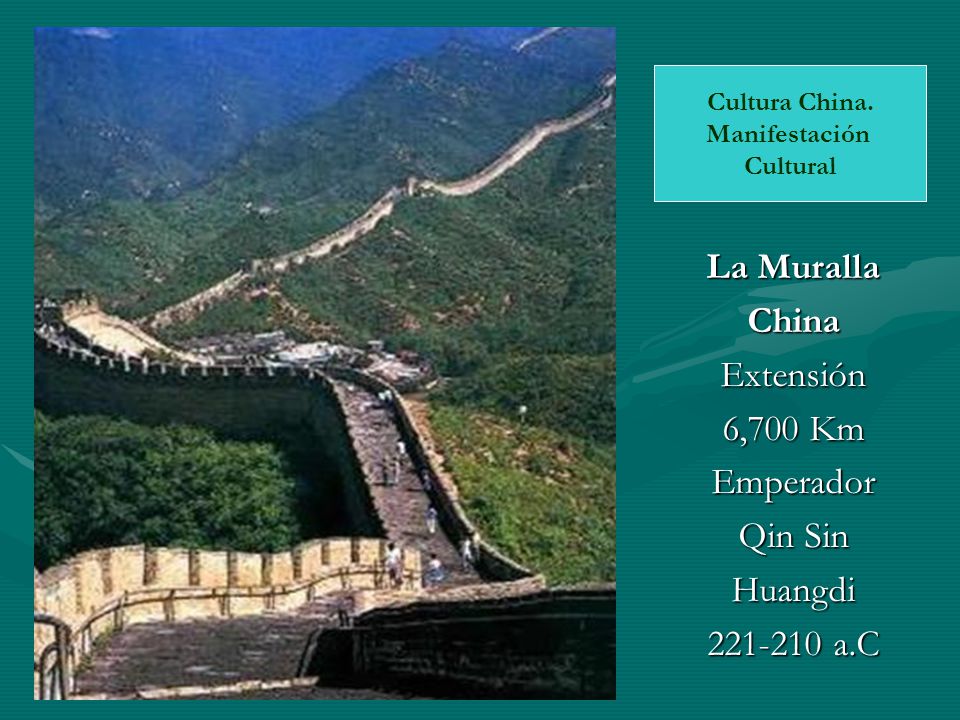 La Muralla China Extensión 6,700 Km Emperador Qin Sin Huangdi