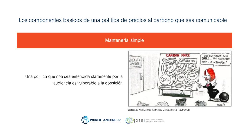 Los componentes básicos de una política de precios al carbono que sea comunicable
