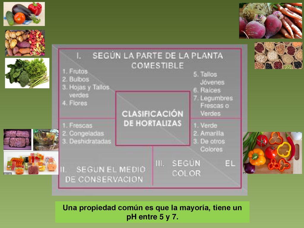 Una propiedad común es que la mayoría, tiene un pH entre 5 y 7.