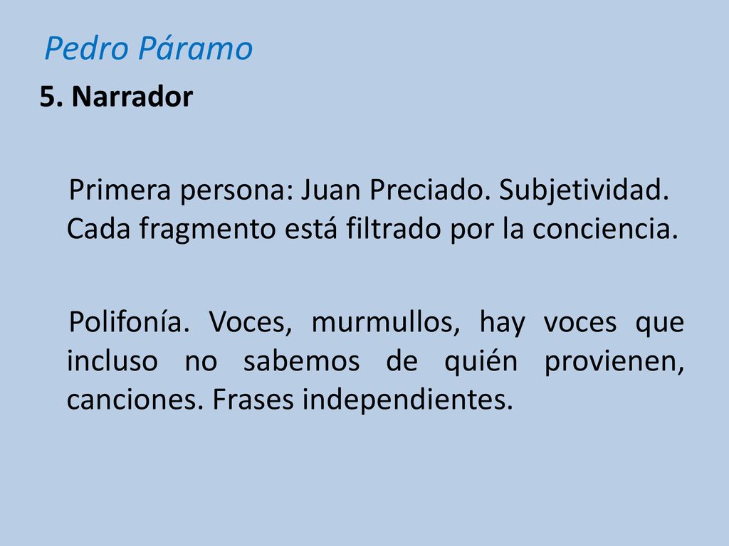 Pedro Páramo Juan Rulfo - ppt descargar