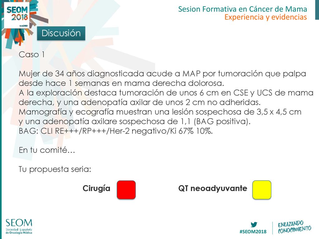 Discusión Sesion Formativa en Cáncer de Mama Experiencia y evidencias
