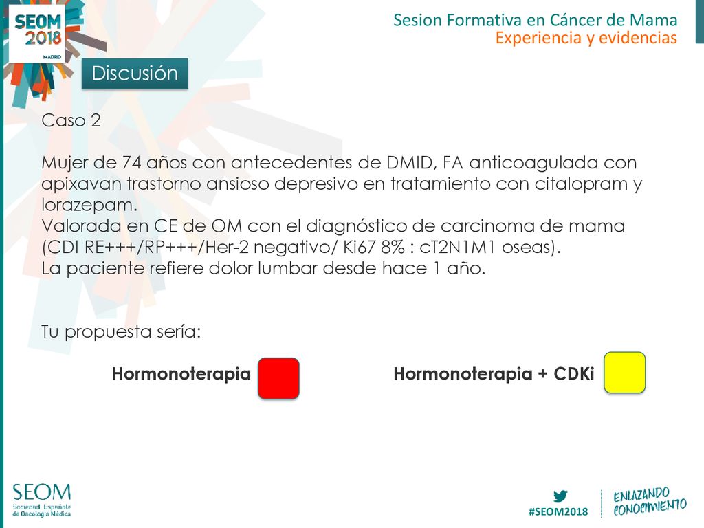 Discusión Sesion Formativa en Cáncer de Mama Experiencia y evidencias