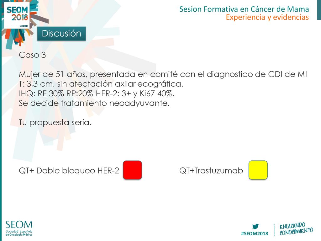 Discusión Sesion Formativa en Cáncer de Mama Experiencia y evidencias