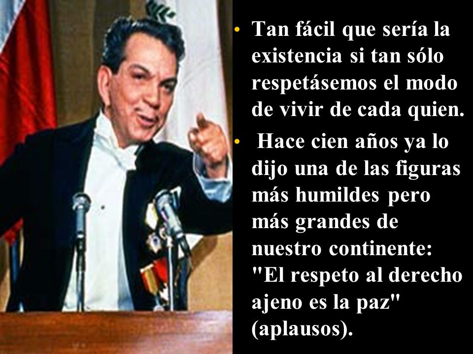 Tan fácil que sería la existencia si tan sólo respetásemos el modo de vivir de cada quien.