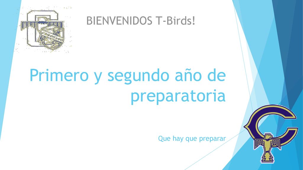 Primero y segundo año de preparatoria Que hay que preparar