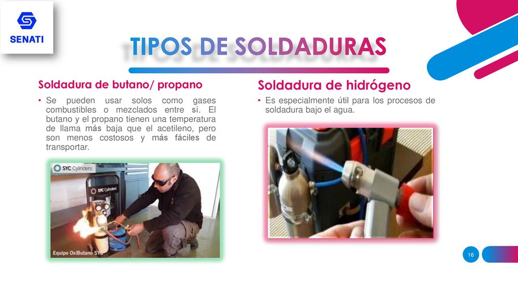 TIPOS DE SOLDADURAS Soldadura de hidrógeno