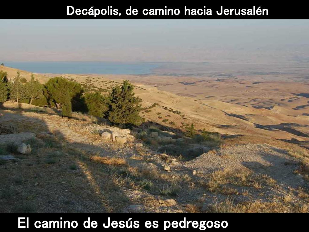 Decápolis, de camino hacia Jerusalén El camino de Jesús es pedregoso
