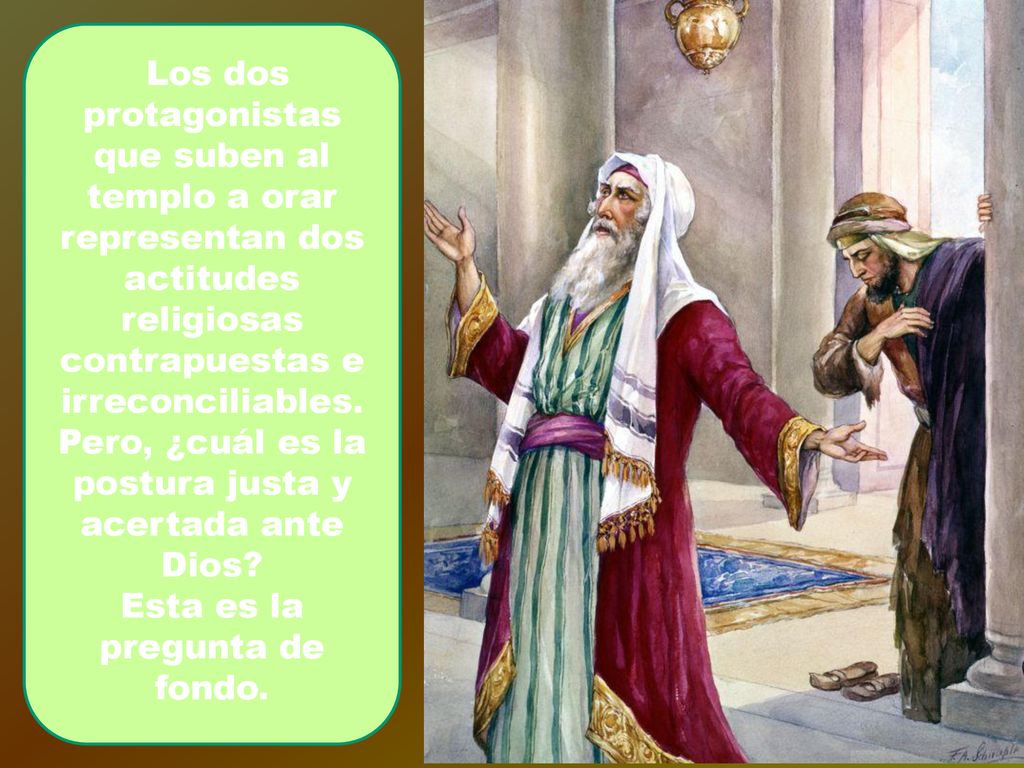 Pero, ¿cuál es la postura justa y acertada ante Dios