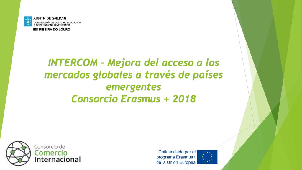 INTERCOM – Mejora del acceso a los mercados globales a través de países emergentes Consorcio Erasmus