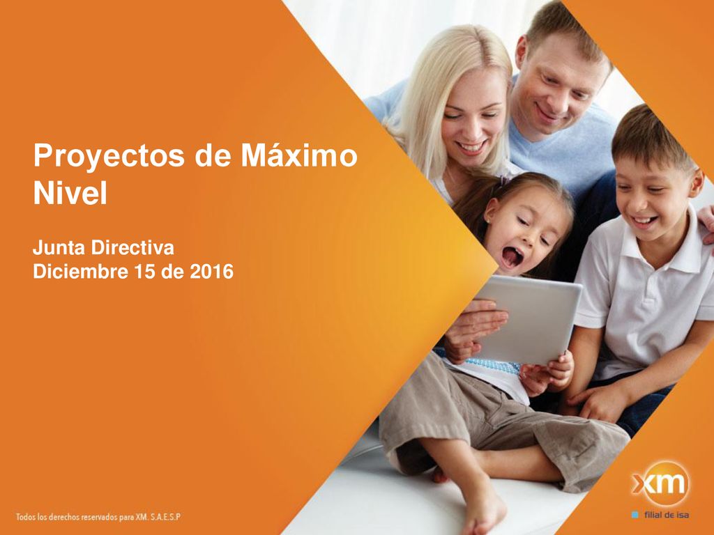 Proyectos de Máximo Nivel Junta Directiva Diciembre 15 de 2016