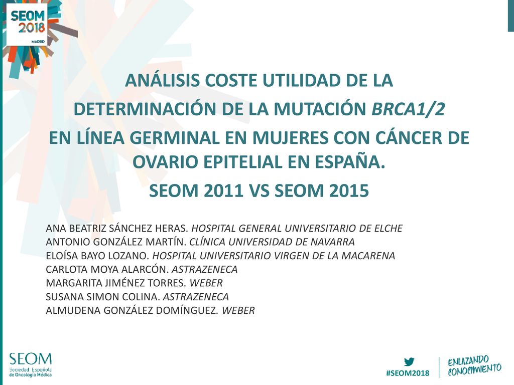 ANÁLISIS COSTE UTILIDAD DE LA DETERMINACIÓN DE LA MUTACIÓN BRCA1/2