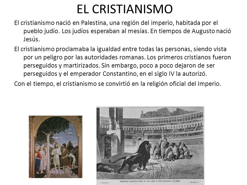 EL CRISTIANISMO