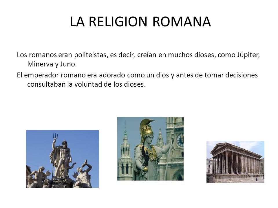 LA RELIGION ROMANA