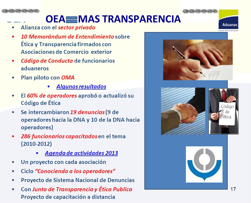 OEA OEA MAS TRANSPARENCIA