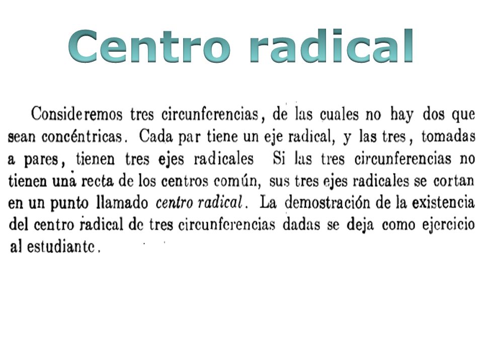 Centro radical