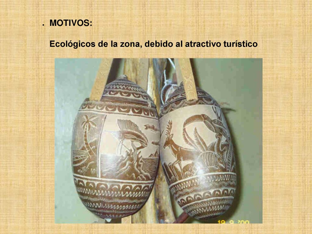 . MOTIVOS: Ecológicos de la zona, debido al atractivo turístico