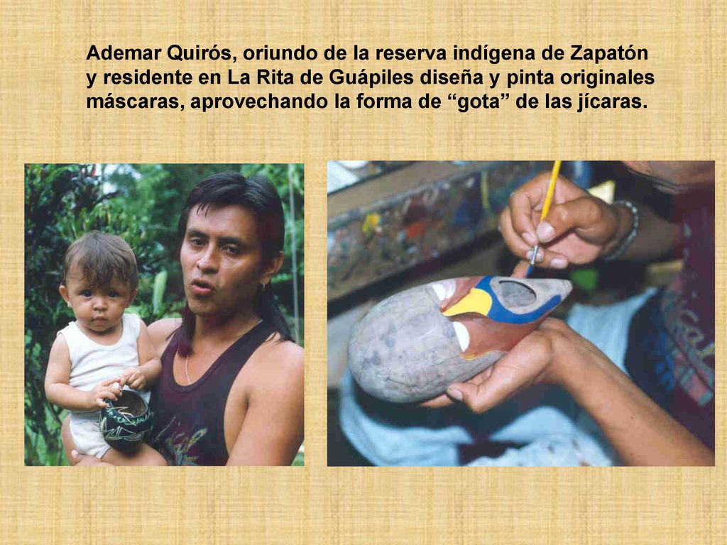 Ademar Quirós, oriundo de la reserva indígena de Zapatón