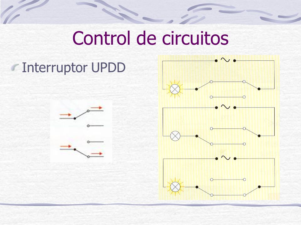Control de circuitos Interruptor UPDD