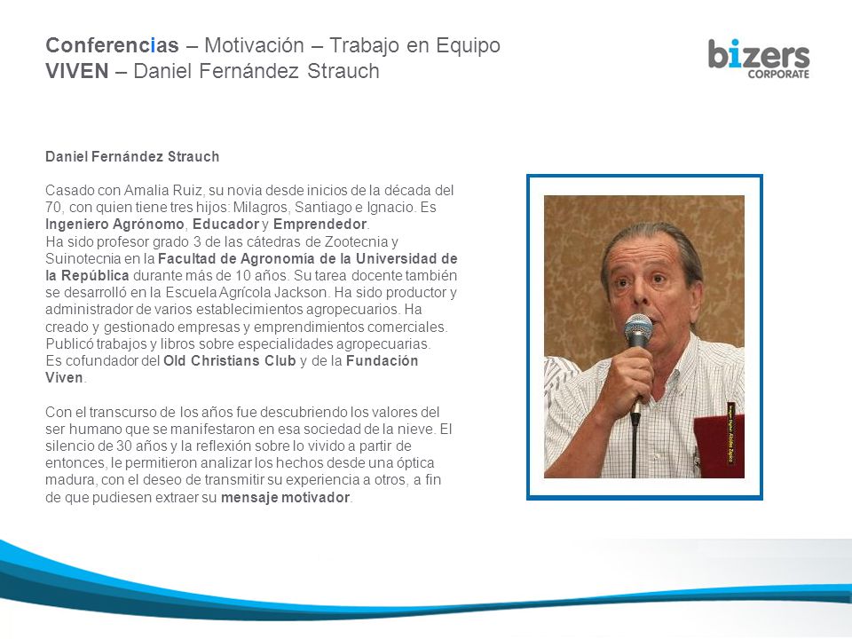 Conferencias – Motivación – Trabajo en Equipo VIVEN – Daniel Fernández Strauch