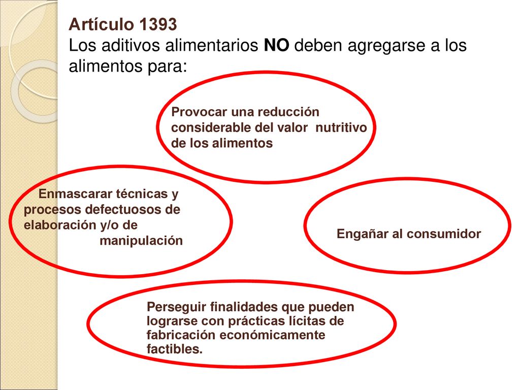 Los aditivos alimentarios NO deben agregarse a los alimentos para: