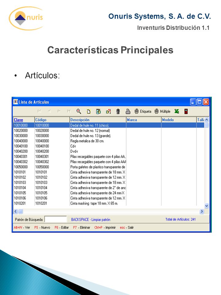 Características Principales