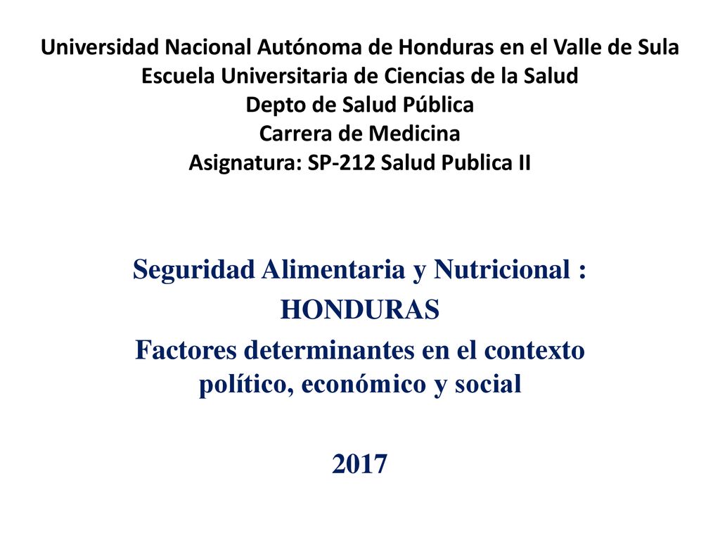 Seguridad Alimentaria Y Nutricional Honduras Ppt Descargar 9821