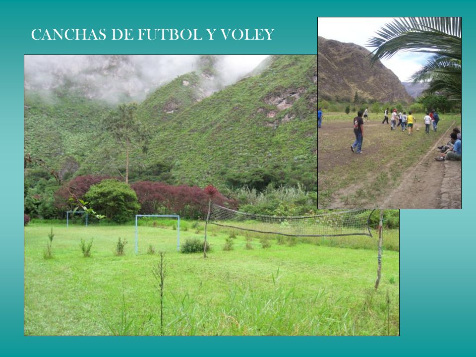 CANCHAS DE FUTBOL Y VOLEY