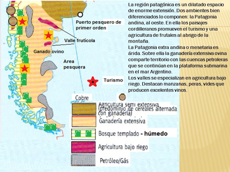 La región patagónica es un dilatado espacio de enorme extensión