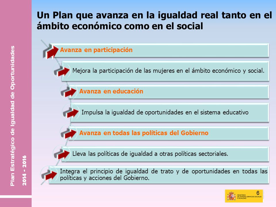 Un Plan que avanza en la igualdad real tanto en el ámbito económico como en el social