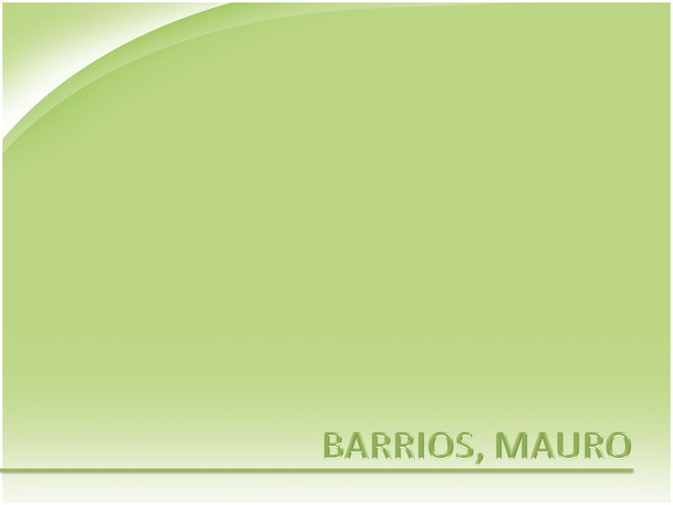 BARRIOS, MAURO